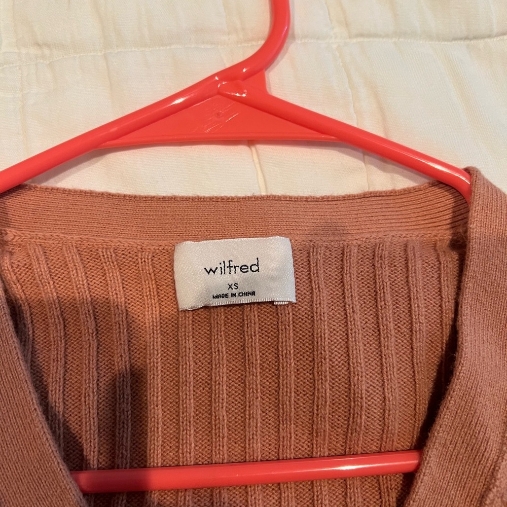 Aritzia Wilfred Women's Tan Cardigan ~ size XS